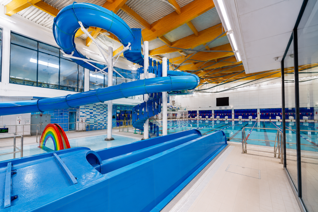 Poolside Perspectives: Riverside Leisure Centre, UK slide ok 2